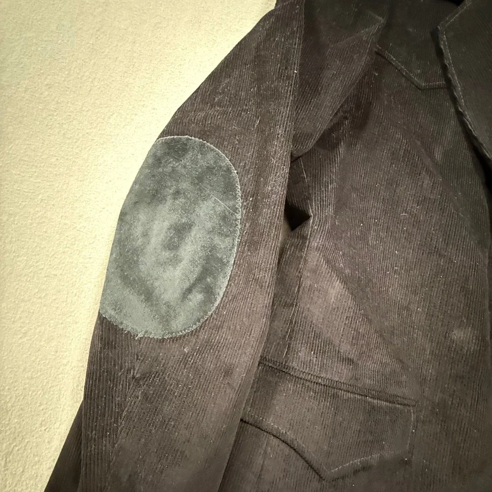 Vintage 80s Pioneer Wear Western Corduroy Blazer Jacket Men 44L - Made in USA